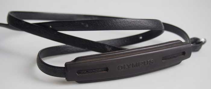 Olympus narrow SLR strap with gripping shoulder pad Camera strap