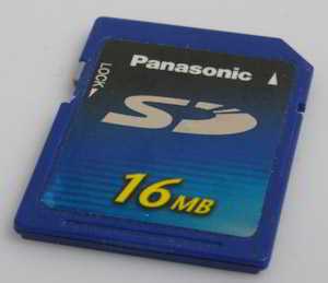 Panasonic 16Mb SD Memory card