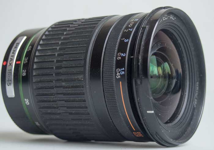 Pentax SMC DA 16-45mm f/4 ED AL 35mm interchangeable lens