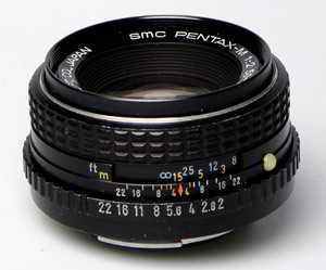 Pentax -M SMC 50mm f/2 35mm interchangeable lens
