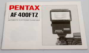 Pentax AF-400FTZ flash gun Instruction manual