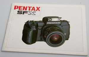 Pentax SFX Camera Instruction manual