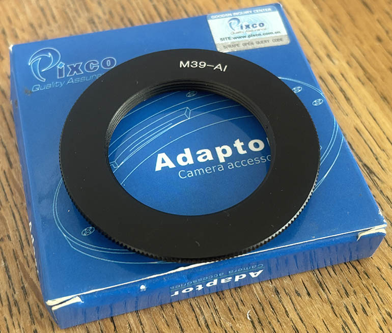 Pixco Nikon AI to M39 Lens adaptor