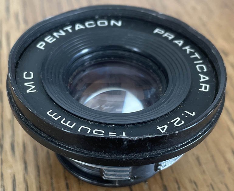 Pre-owned Praktica 50mm f/2.4 front assembly