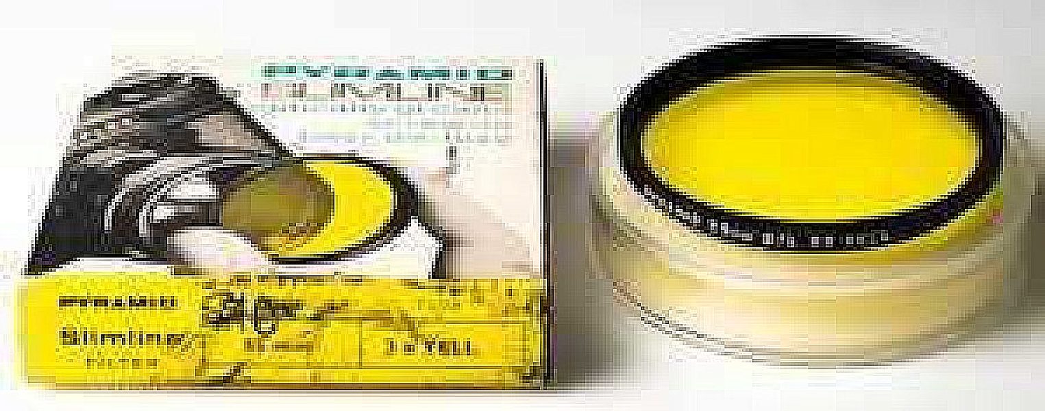 Pre-owned Pyramid 55mm slimline 2x Yellow