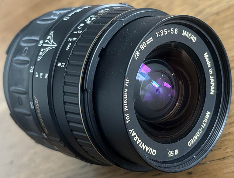 Quantaray 28-90mm f/3.5-5.6 Nikon AF 35mm interchangeable lens