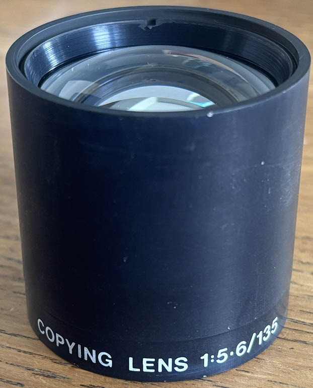 Rank 135mm f/5.6 copying lens Darkroom