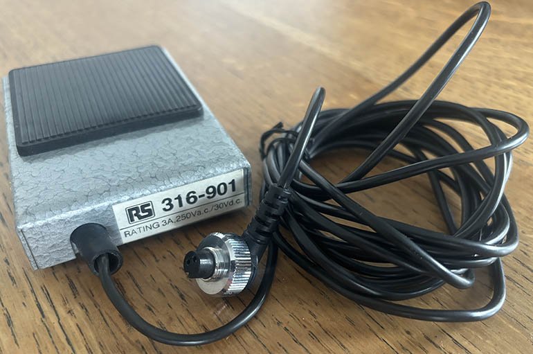 Used RS Components RS PRO 3A Foot Switch for Nikon SLR