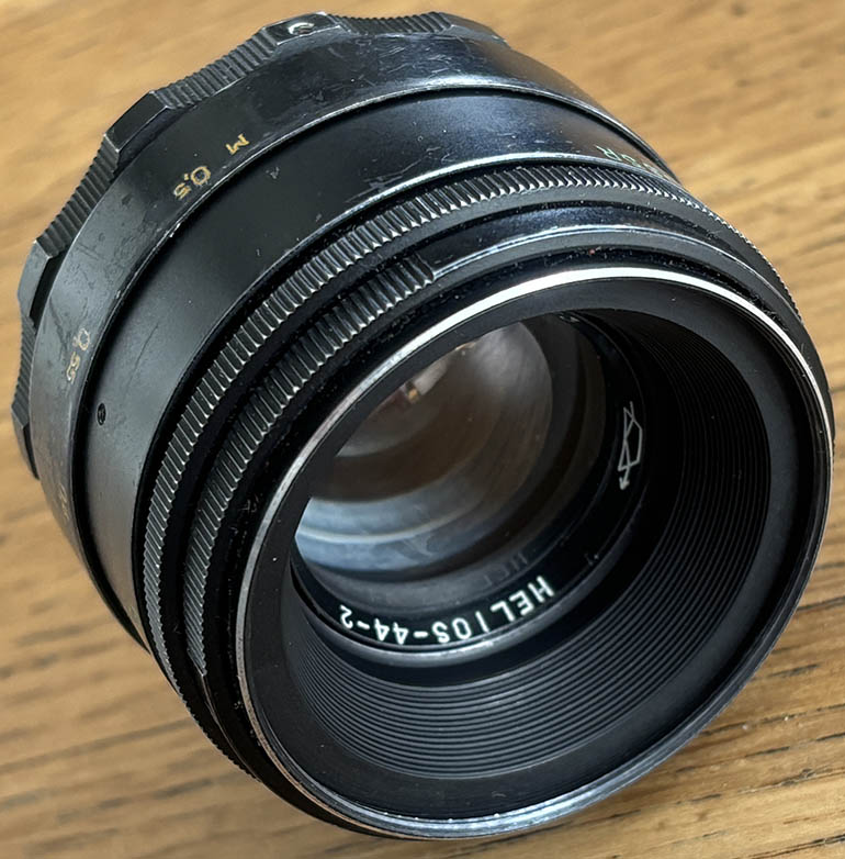 Russian Helios 44-2 58mm f/2  35mm interchangeable lens