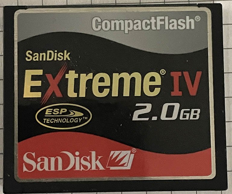 Used Sandisk 2GB CompactFlash