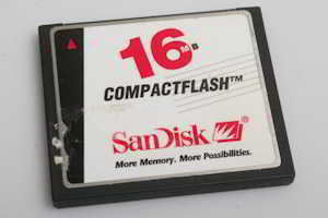 Sandisk 16Mb CompactFlash  Memory card