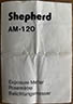 Shepherd AM-120 Exposure Meter (Instruction manual) £2.00
