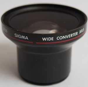 Sigma 0.5x wide angle lens 37mm thread Video accessory