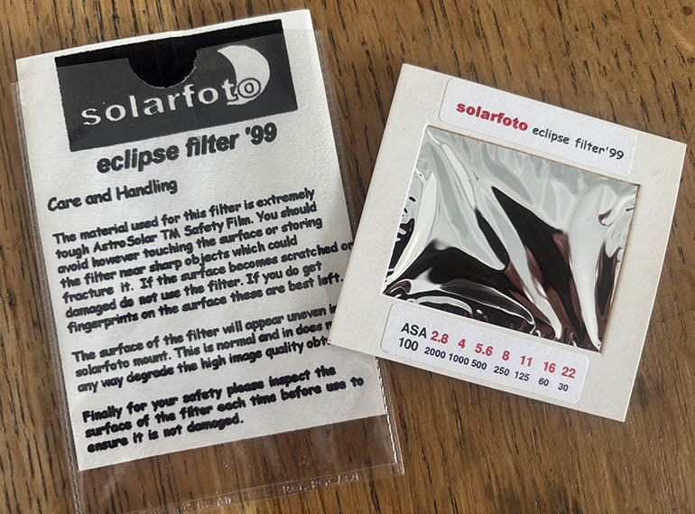 Unbranded Solarfoto eclipse filter 99 Filter