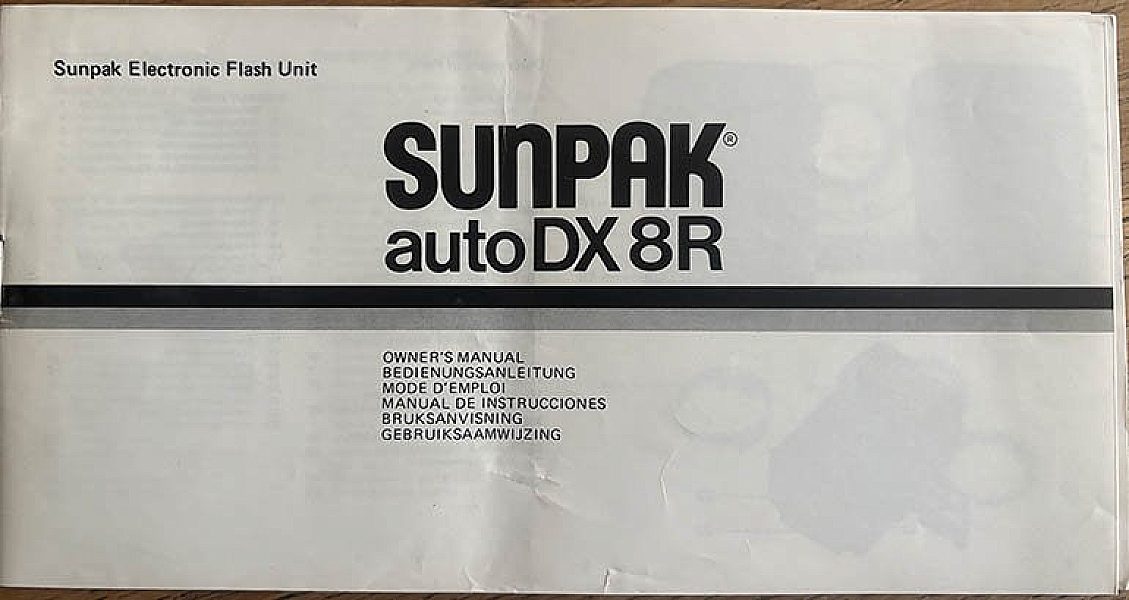 Second hand Sunpak Auto DX 8R flash