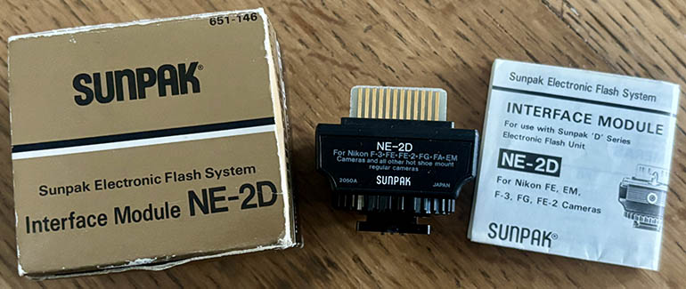 Sunpak NE-2D Nikon Interface Module  Flash accessory