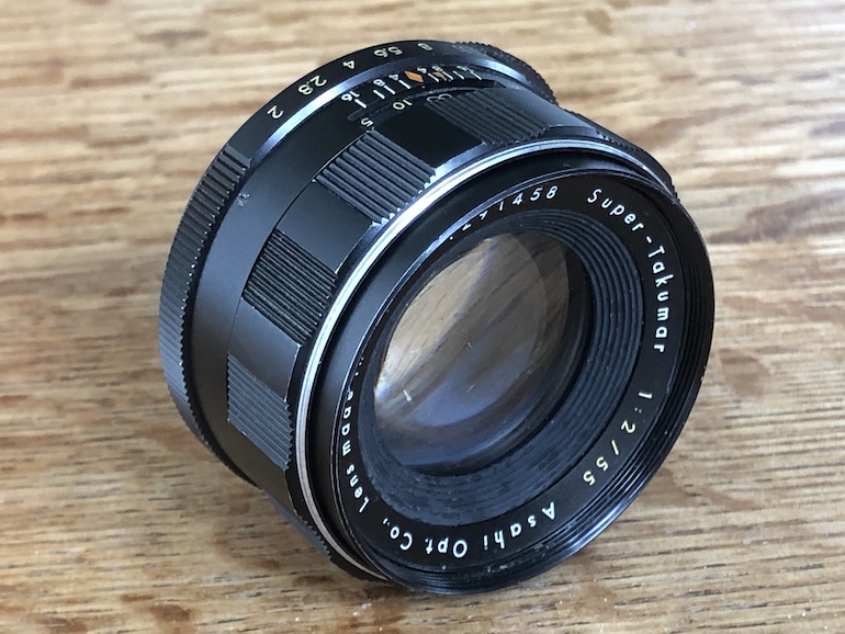Pentax Super-Takumar 55mm f/2 35mm interchangeable lens