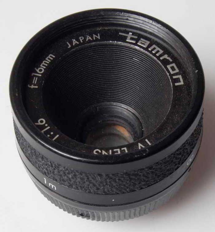 Tamron 16mm f/1.6 TV 35mm interchangeable lens