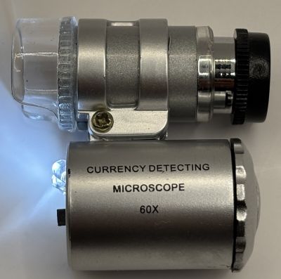 Second hand Unbranded 60x mini Pocket Microscope thumbnail 3