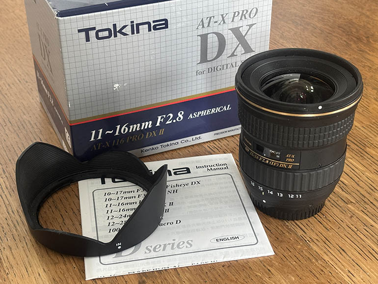Tokina 11-16mm f/2.8 AT-X Pro DX II 35mm interchangeable lens