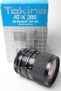 Tokina AT-X 28-85mm f/3.5-4.5 Canon FD 35mm interchangeable lens