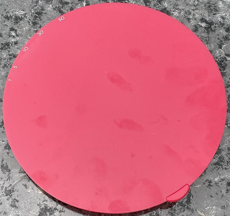 176mm red plastic filter 