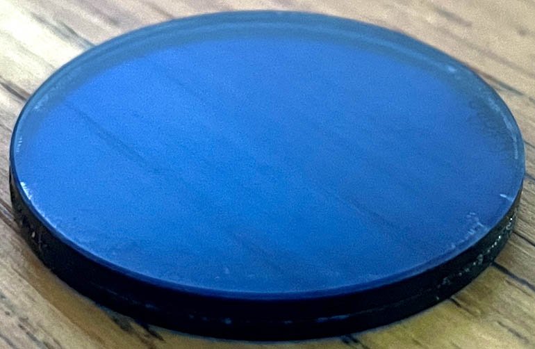 Used Unbranded 30mm blue glass (80B)