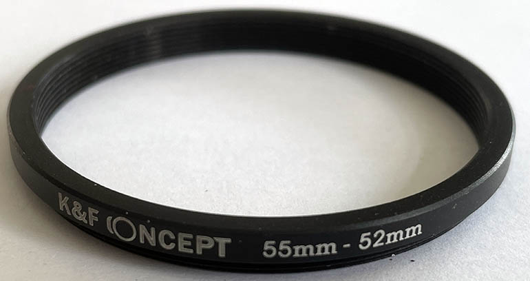 Unbranded 55-52mm  Stepping ring