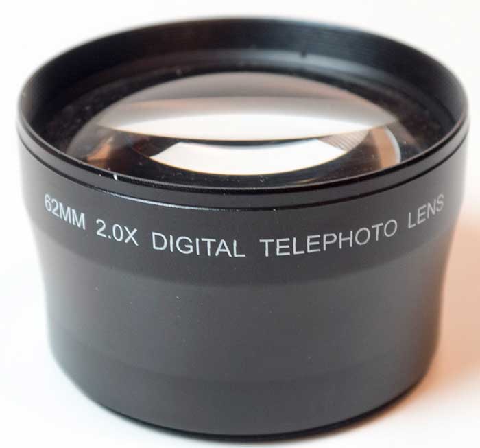Unbranded 62mm 2x telephoto Lens converter