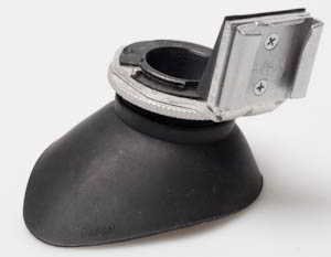 Pre-owned Unbranded rubber eye cup with flash shoe attachment