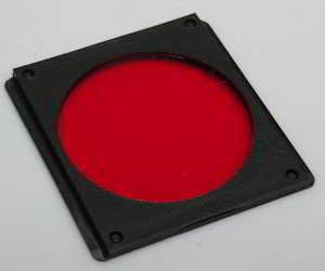 Unbranded Red filter gels and filter gel holder A-series