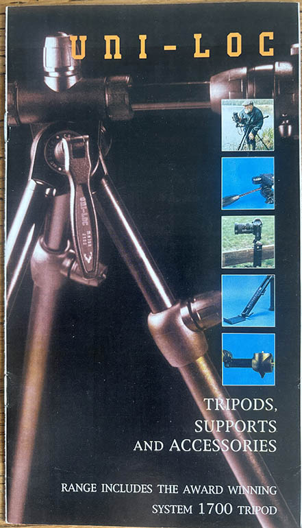 Uni-loc Tripods Supports And Accessories Leaflets & Brochures