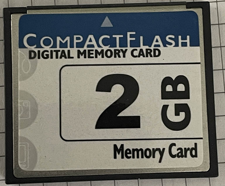 Unbranded 2GB CompactFlash  Memory card