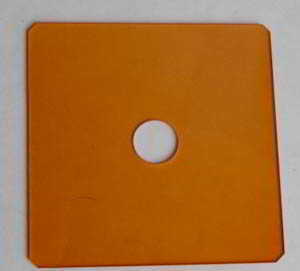 Unbranded 75mm Square Orange Filter