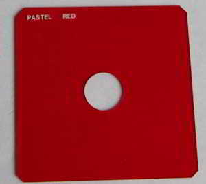 Unbranded 75mm Square Pastel red Spot Filter
