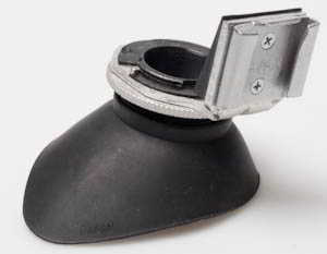 Unbranded rubber eye cup with flash shoe attachment Viewfinder attachment