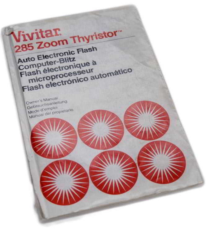 Vivitar 285 Instruction Instruction manual