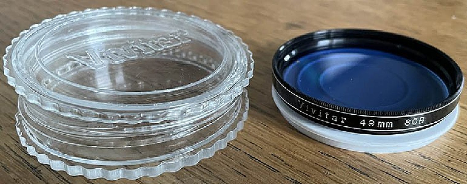 Second hand Vivitar 49mm 80B Blue