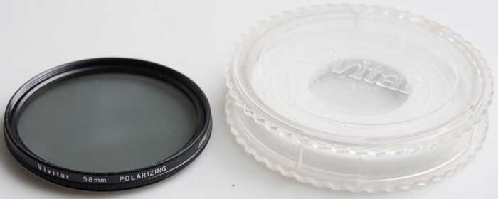 Vivitar 58mm Linear polarising Filter