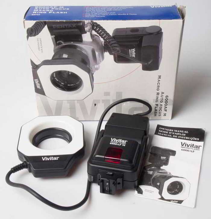 Vivitar 6000AF M Macro ringflash Flashgun