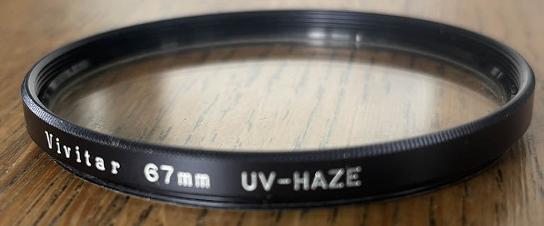 Vivitar 67mm UV Filter