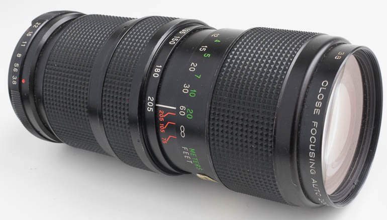Vivitar 75-205mm f/3.8 M42 Telezoom 35mm interchangeable lens
