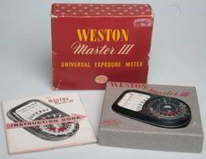 Weston Master III + Inst and original box  Exposure meters
