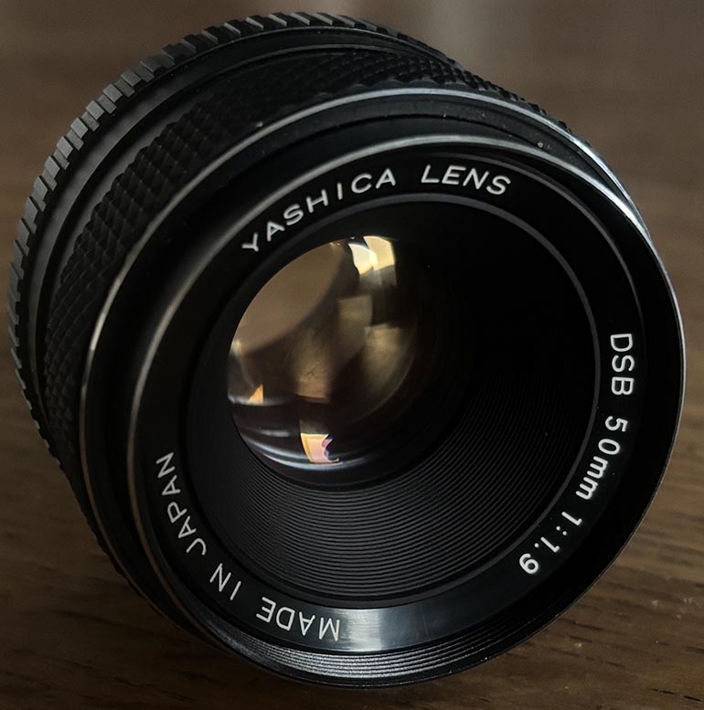 Yashica DSB 50mm f/1.9 35mm interchangeable lens
